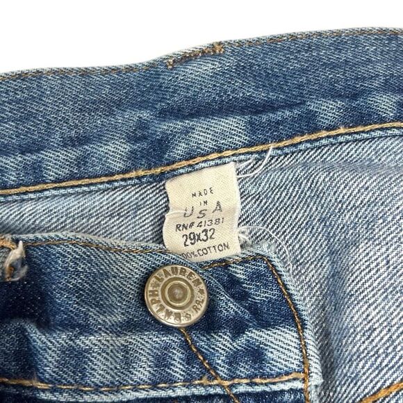 Vintage RRL Japanese Selvedge Denim Hillside Patchwork Straight Leg Jeans 29x32 - Picture 11 of 16